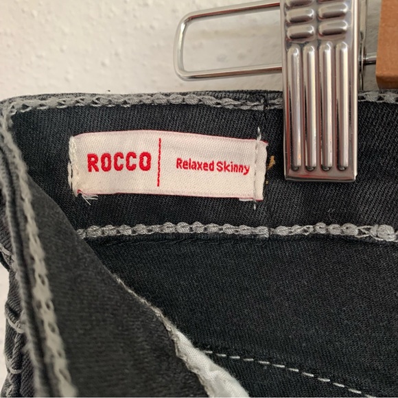 True Religion Girls Rocco Relaxed Skinny Jeans Distressed Black Size 14 Girls - Picture 13 of 14